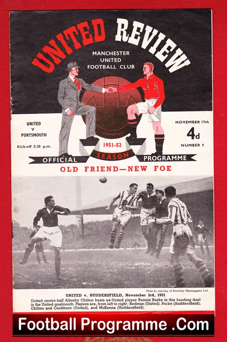 Manchester United v Portsmouth 1951