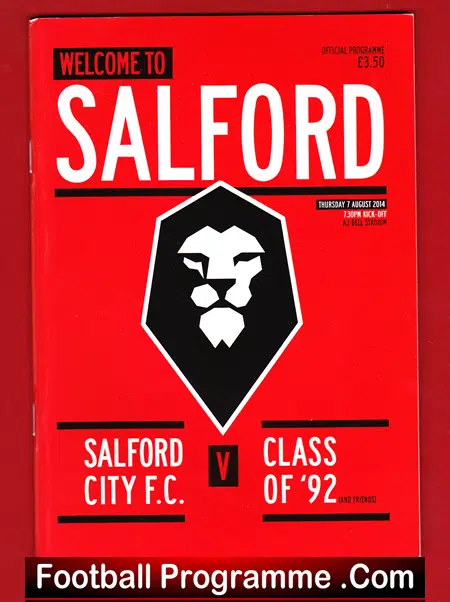 Salford City v Class Of 92 2014 – Friendly Match Giggs Scholes