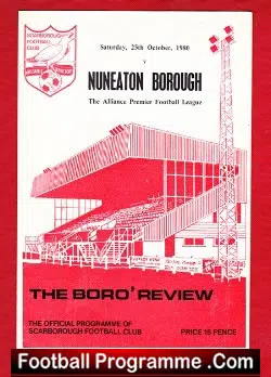 Scarborough v Nuneaton Borough 1980