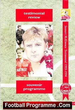 Stewart McKimmie Testimonial Benefit Aberdeen Autographed