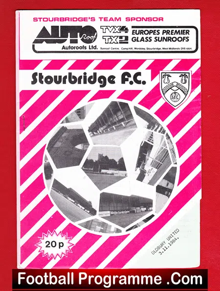 Stourbridge v Oldbury United 1984