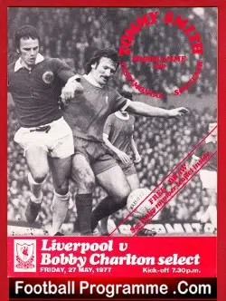 Tommy Smith Testimonial Benefit Match Liverpool 1977 - football programme