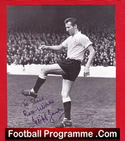 Tottenham Hotspur Cliff Jones Signed Autographed Picture