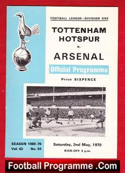 Tottenham Hotspur v Arsenal 1970