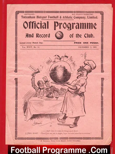 Tottenham Hotspur v Charlton Athletic 1931 – 1930s