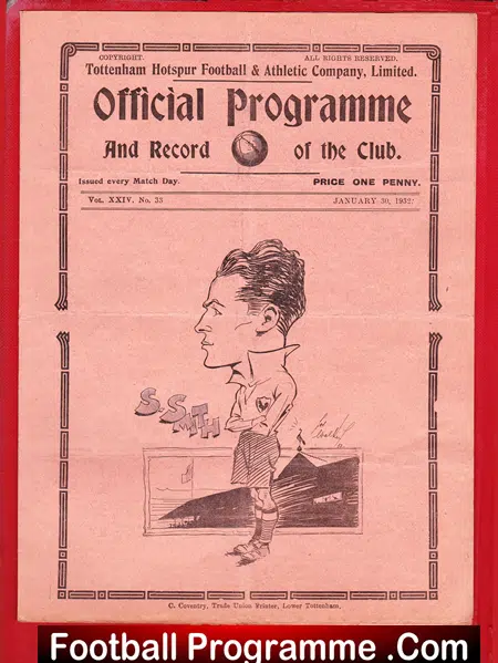 Tottenham Hotspur v Reading 1932 – 1930s