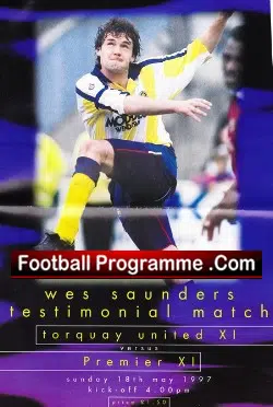 Wes Saunders Testimonial Benefit Match Torquay United 1997 GAZZA