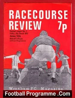 Wrexham v Aston Villa 1972