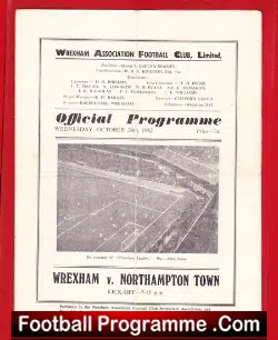 Wrexham v Northampton Town 1962