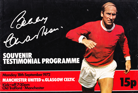 Bobby Charlton Testimonial Benefit Game Manchester United 1972