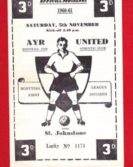 Ayr United v St Johnstone 1960