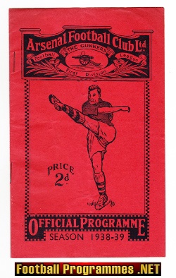 Arsenal v Preston 1938 – Old Rare 1930s
