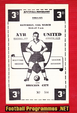 Ayr United v Brechin City 1965