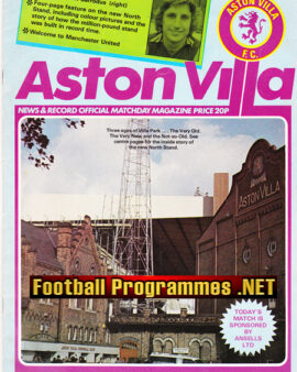 Aston Villa v Manchester United 1977