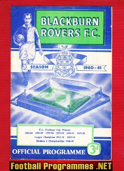 Blackburn Rovers v Manchester United 1960