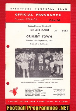 Brentford v Grimsby Town 1964
