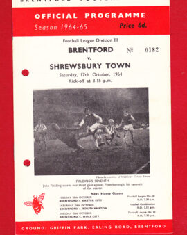 Brentford v Shrewsbury Town 1964