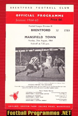 Brentford v Mansfield Town 1964