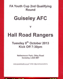 Guiseley v Hall Road Rangers 2013 – FA Youth Cup Nethermoor