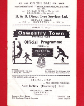Oswestry Town v New Brighton 1971