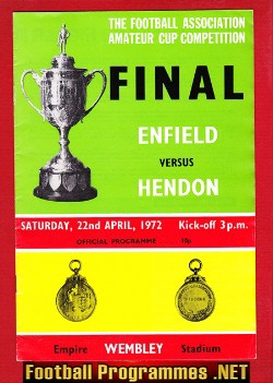 Enfield v Hendon 1972 – Amateur Cup Final Wembley