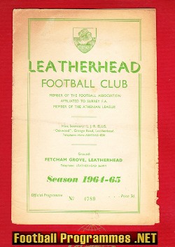 Leatherhead v Walton Hersham 1964