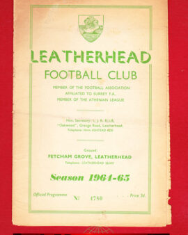 Leatherhead v Walton Hersham 1964