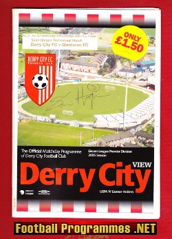 Sean Hargan Testimonial Benefit Match Derry City 2005 – Signed