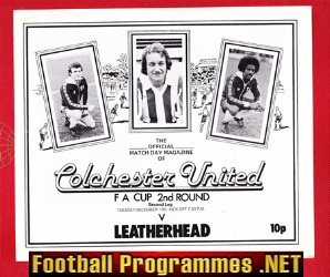 Colchester United v Leatherhead 1978 – FA Cup 2nd Leg