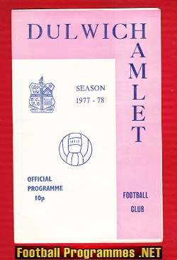 Dulwich Hamlet v Leatherhead 1978 – London Senior Cup Final