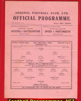 Arsenal v Millwall 1946