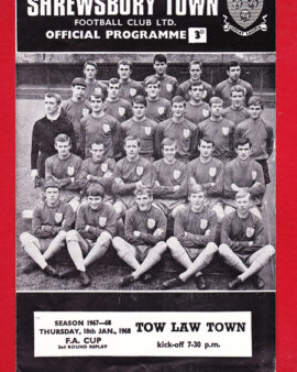 Shrewsbury Town v Tow Law Town 1968 – FA Cup Replay