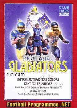 Colchester Gladiators v Hampshire British American Football 11