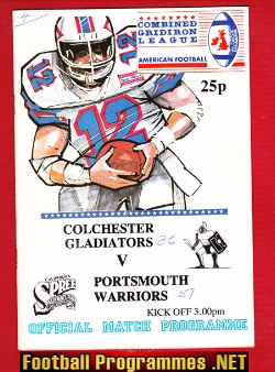 Colchester Gladiators v Portsmouth British American Football 89
