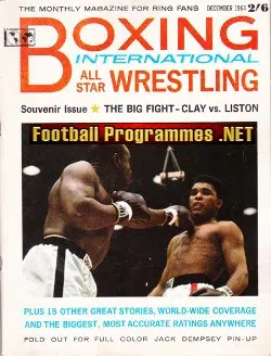 Boxing + Wrestling Magazine 1964 - Clay v Liston - M Ali