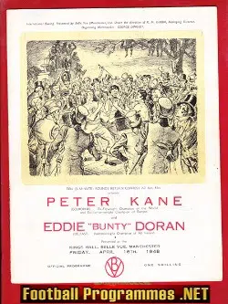 Boxing - Peter Kane v Eddie Doran 1948 - Belle Vue Manchester