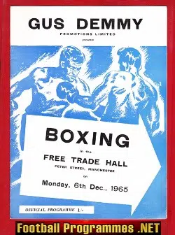 Boxing - Nat Jacobs v Fabio Bettini 1965 - Free Trade Manchester