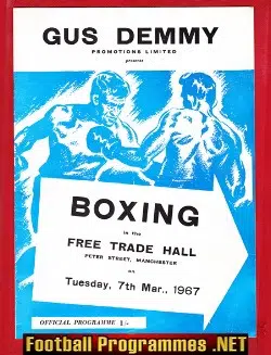 Boxing - Jackie Harwood v Les McAteer 1967 - Manchester