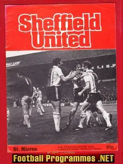 Sheffield United v St Mirren 1979 - Anglo Scottish Cup Match