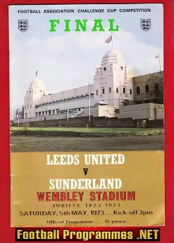 Leeds United v Sunderland 1973 – FA Cup Final Wembley