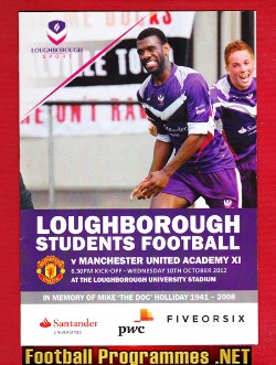 Loughborough v Manchester United 2012 – Students Academy Youth