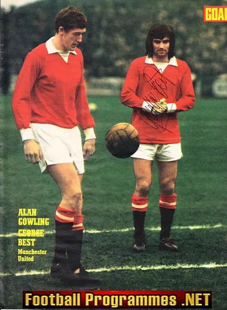 Manchester United George Best Signed Magazine Picture Autograph