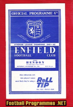 Enfield v Hendon 1962