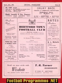 Hertford Town v Woodford Town 1952