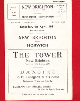 New Brighton v Horwich 1961 – Lancashire League
