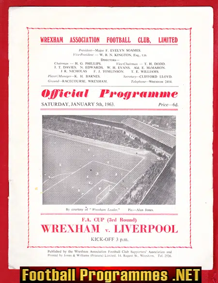 Wrexham v Liverpool 1963 – FAC