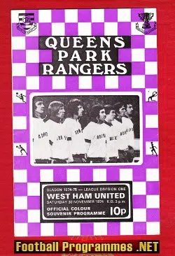 Queens Park Rangers v West Ham United 1974