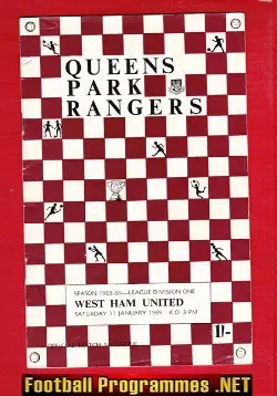 Queens Park Rangers v West Ham United 1969