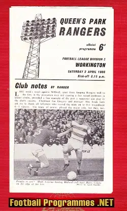 Queens Park Rangers v Workington 1966