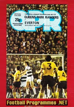 Queens Park Rangers v Everton 1977